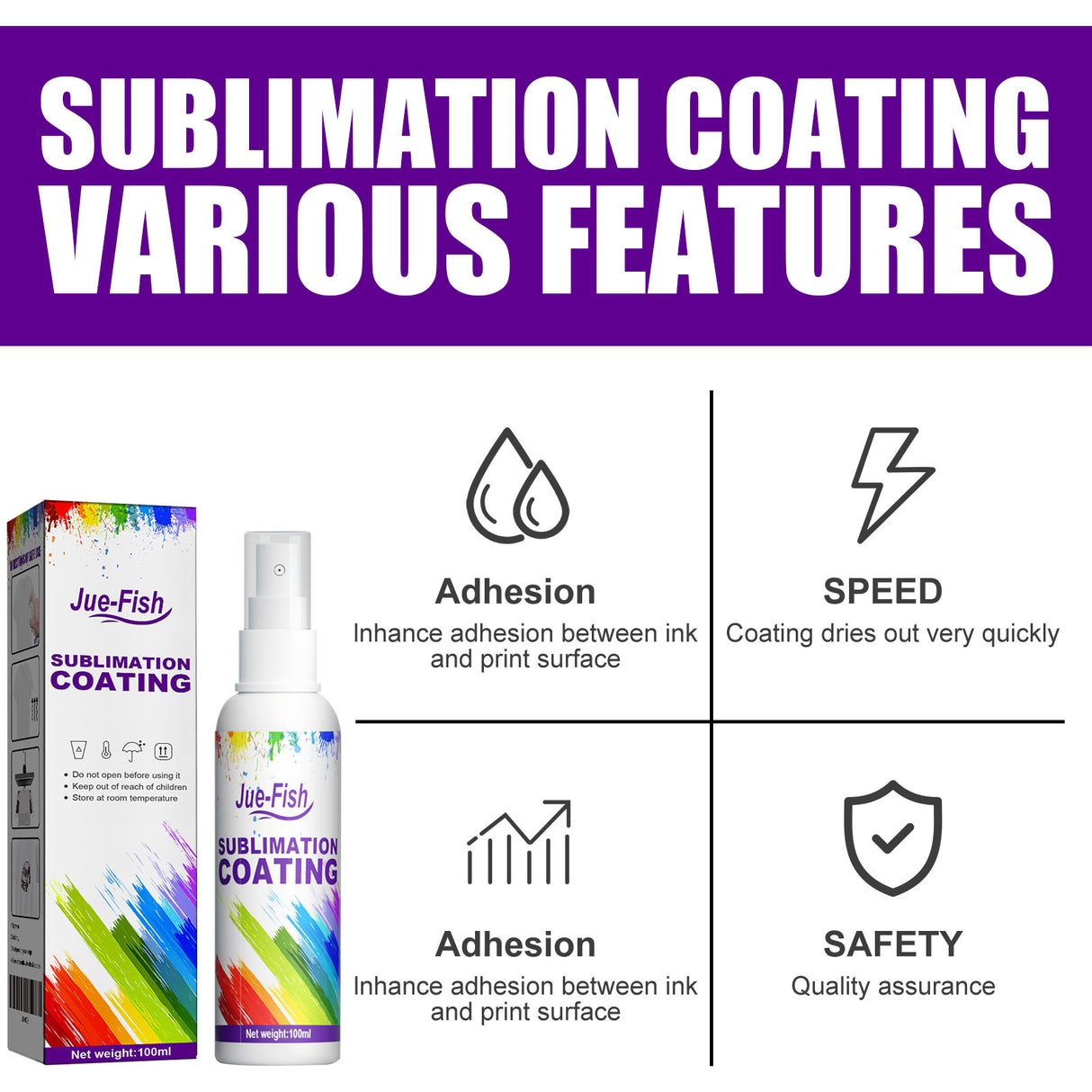 Sublimation Coating Spray Clothing Hot Drawing Heat Transfer Printing Wear-Resistant Stain Resistant Multi-Purpose Adhesion - V.I.P Digital Presence