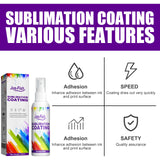 Sublimation Coating Spray Clothing Hot Drawing Heat Transfer Printing Wear-Resistant Stain Resistant Multi-Purpose Adhesion - V.I.P Digital Presence