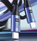 Data cable 100W mobile phone computer fast charging hard drive high-speed transmission 4k screen mirroring - V.I.P Digital Presence