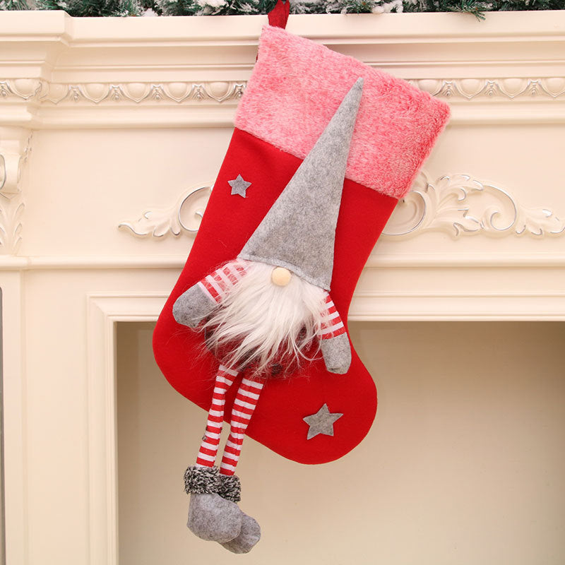 Christmas Decorations with Legs Plush Faceless Santa Claus Christmas Socks Christmas Pendant - V.I.P Digital Presence