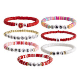 Bohemian style colorful soft ceramic elastic letter LOVE bead bracelet Bracelet - V.I.P Digital Presence