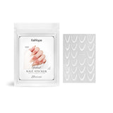Pegatinas de uñas con degradado francés Pegatinas de uñas con degradado Decoración de uñas fácil Pegatinas de uñas personalizadas