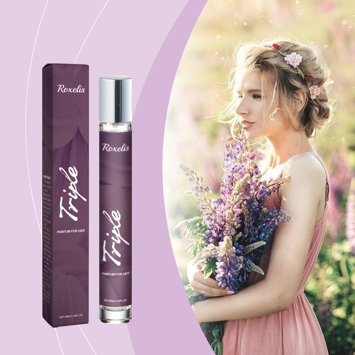 Women's Charm Perfume Lasting Fragrance Fresh Rose Elegant Fragrance Dating Commute Attractive Convenient Perfume - V.I.P Digital Presence