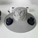 Solar fan hat: wide - brim bucket hat with 2 solar fans, men’s summer cap for outdoor fishing, camping, hiking. - V.I.P Digital Presence