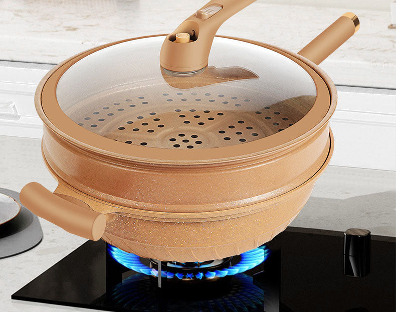 Micro-pressure clay pot non-stick pot household non-stick frying pan die-cast cooking pot - V.I.P Digital Presence