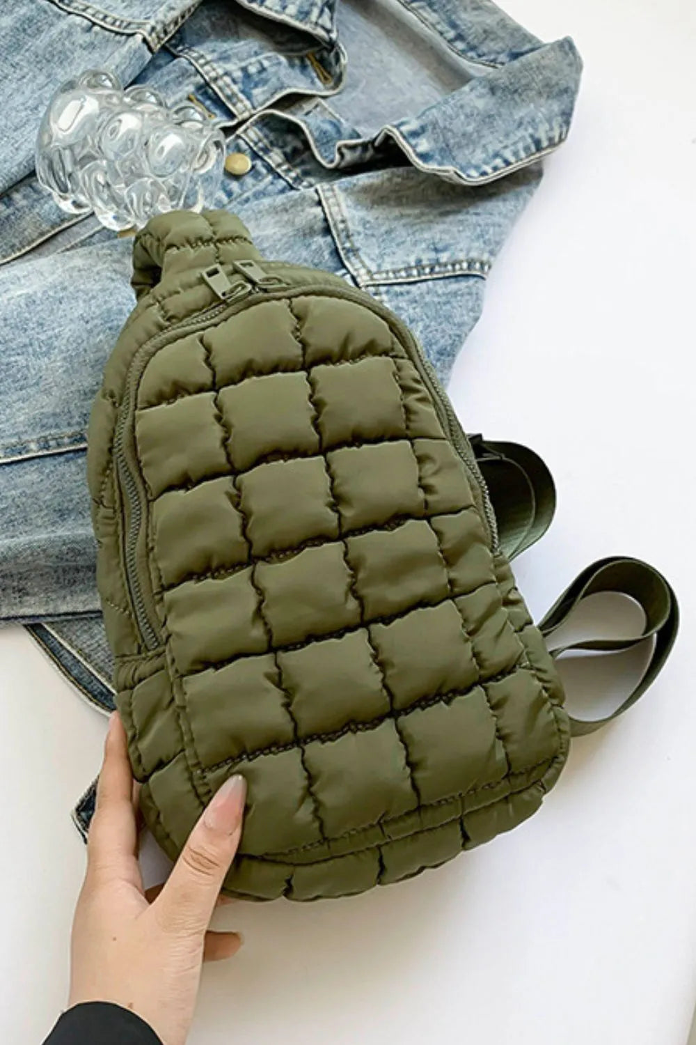 Quilted Nylon Crossbody  Bag - V.I.P Digital Presence