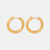 18K Gold-Plated Huggie Earrings - V.I.P Digital Presence