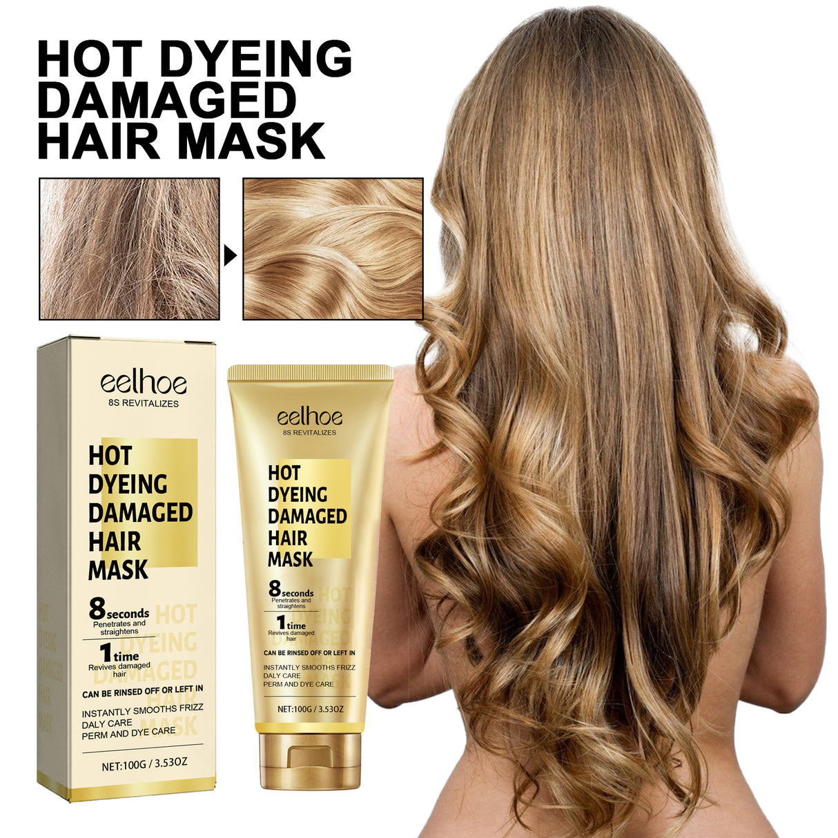 Keratin Hair Care Cream Hair Care Dry And Irritated Hair Moisturizing And Smoothing Hair Care Cream - V.I.P Digital Presence