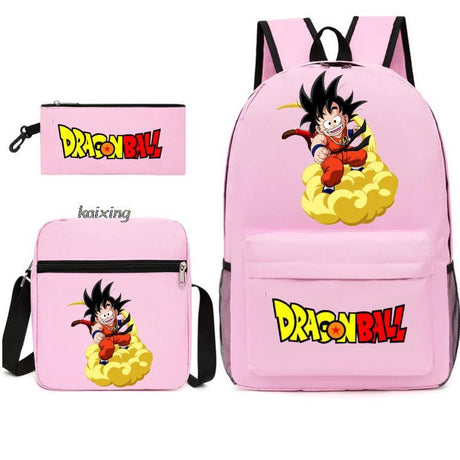Youth Dragon Ball Backpack Student Shoulder Bag Travel Bag 3-Piece Set - V.I.P Digital Presence