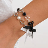 Small Fresh Butterfly Combined with Gold Bracelet Set, Rural Style Multi Element Pearl Bracelet - V.I.P Digital Presence
