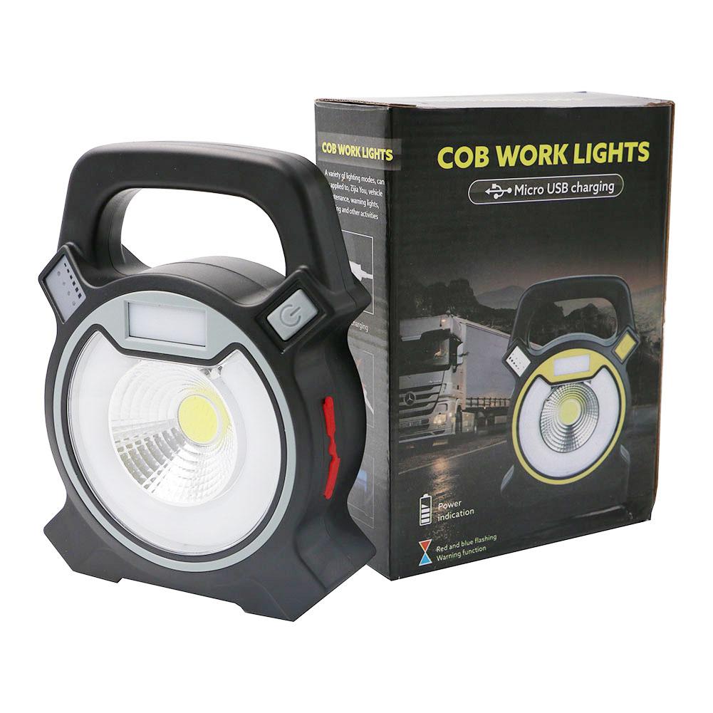 30W COB LED Portable Spotlight Searchlight USB Rechargeable Handheld Work By 18650 Portable Lantern - V.I.P Digital Presence