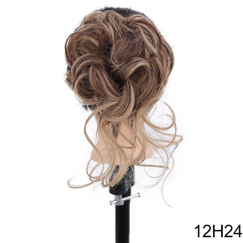 Synthetic Messy Curly Claw Hair Bun Chignon Hair Extensions Scrunchy Fake False Hair With Tail for Women Hairpieces - V.I.P Digital Presence