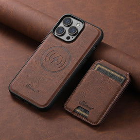 Suitable for Apple 15 phone case car magnetic suction iPhone 14 ProMax anti drop 2-in-1 card insertion case protective cover - V.I.P Digital Presence