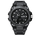 Men's dual display waterproof electronic watch, outdoor sports timing multifunctional quartz electronic watch, shock resistant student watch - V.I.P Digital Presence