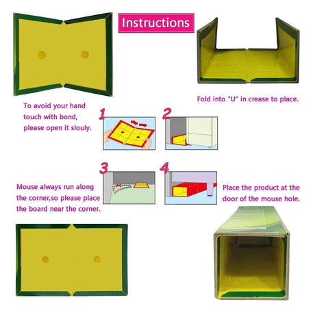 3-15pcs Mouse Board Sticky Mice Glue Trap High Effective Rodent Rat Bugs Catcher Pest Control Reject Non-toxic Eco-Friendly - V.I.P Digital Presence