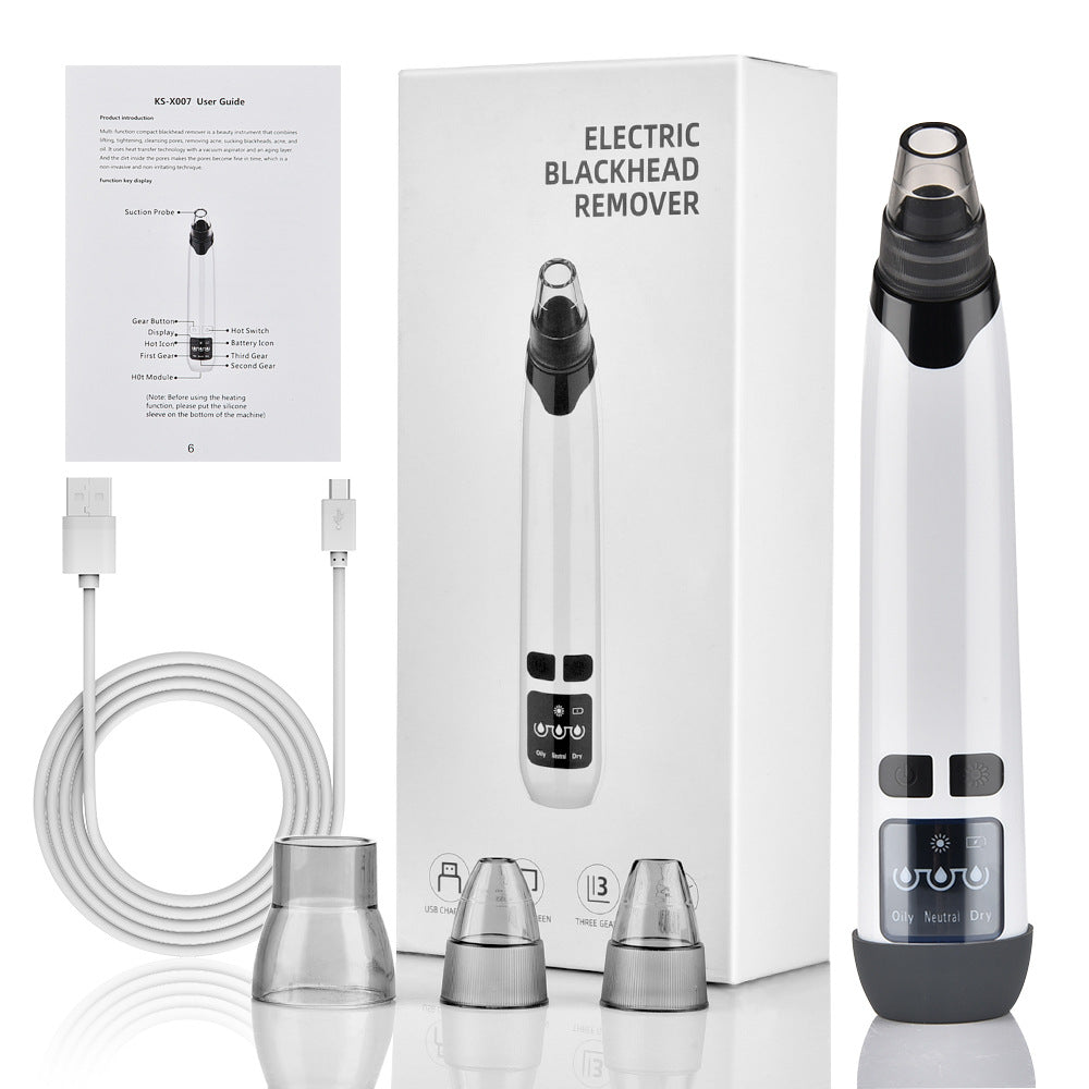 Heating Blackhead Instrument HailiCare Clean Pore Vacuum Cleansing Acne Acne Beauty Instrument - V.I.P Digital Presence