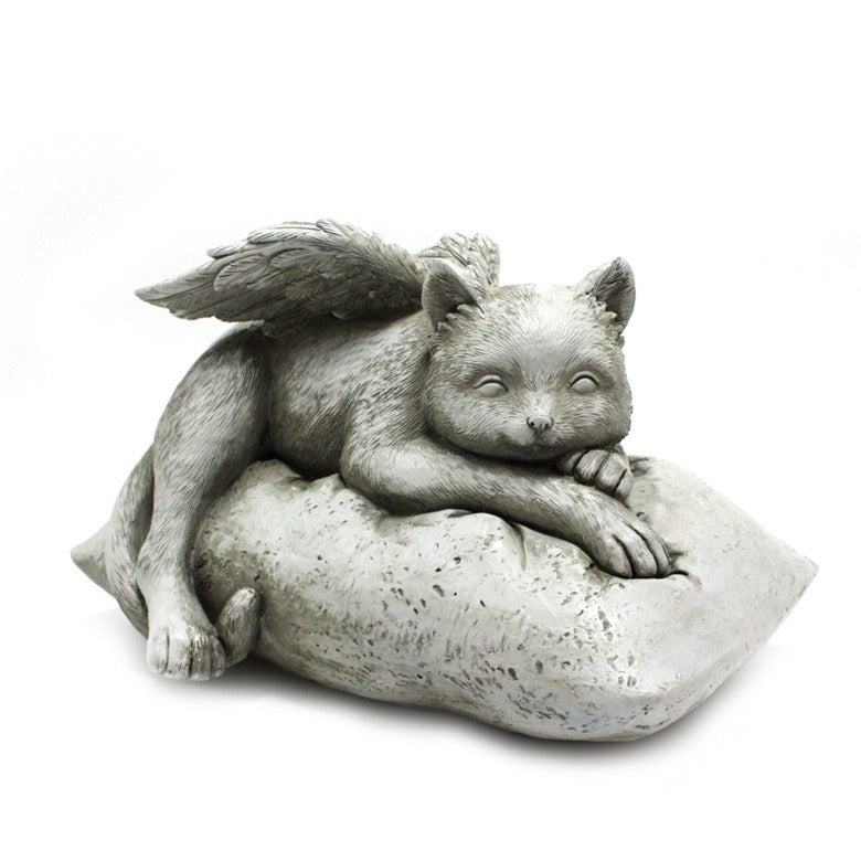 Angel cat and dog ornaments resin pet tombstone commemorative stone garden animal statue - V.I.P Digital Presence