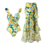 Conjoined conservative fly edge cover belly slimming sexy skirt style swimsuit women's wrapped skirt set - V.I.P Digital Presence