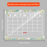Acrylic message board magnetic refrigerator sticker household erasable calendar transparent note display board - V.I.P Digital Presence