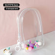 Labubu storage bag PVC high transparency thickened outdoor bag Xingdailu cotton doll exhibition walking bag labubu - V.I.P Digital Presence