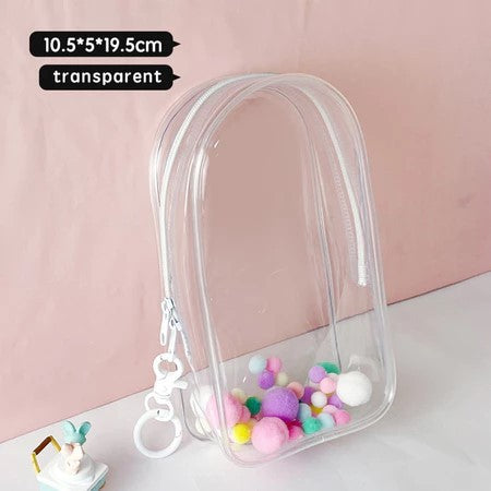 Labubu storage bag PVC high transparency thickened outdoor bag Xingdailu cotton doll exhibition walking bag labubu - V.I.P Digital Presence