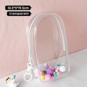 Labubu storage bag PVC high transparency thickened outdoor bag Xingdailu cotton doll exhibition walking bag labubu - V.I.P Digital Presence