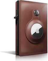 Airtag metal card holder genuine leather and aluminum alloy card holder - V.I.P Digital Presence