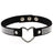 Japan's Harajuku Soft Girl Black Rhinestone Peach Heart Love-Shaped Collar Women's Neck Strap Collarbone Necklace Short - V.I.P Digital Presence