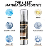 Crema antiedad que reduce líneas finas, hidrata, ilumina, reafirma y antiarrugas.