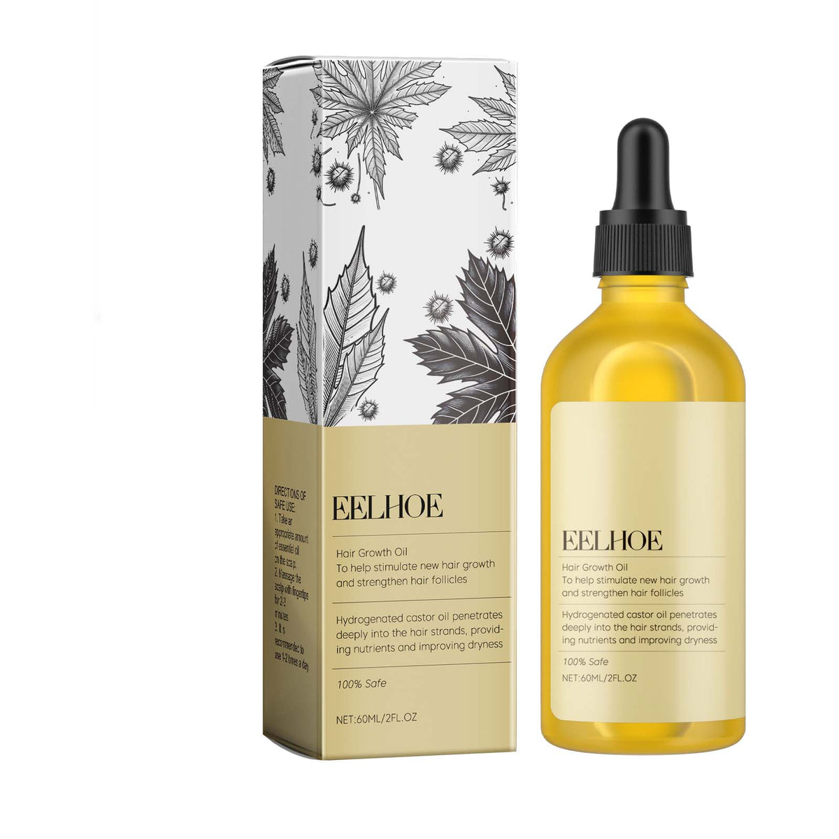 Castor Dense Hair Essential Oil Repair Dry And Damaged Scalp Hair Moist, Hydrating And Smoothing Hair - V.I.P Digital Presence