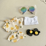 Only clothes/Labubu clothes pendant Labubu sitting party clothes beach glasses set - V.I.P Digital Presence