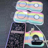 3-in-1 dual foldable wireless charger suitable for wireless charging of Apple Watch and iPhone - V.I.P Digital Presence