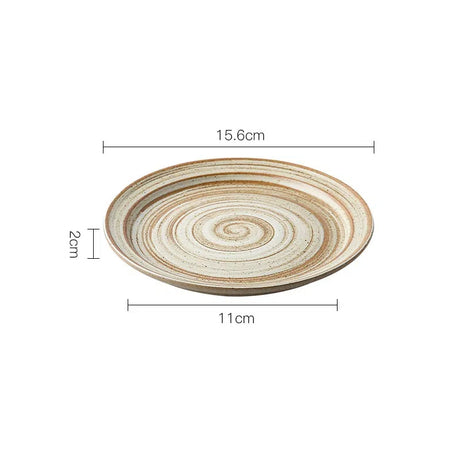 Coarse pottery coffee cup and plate set creative handmade retro coffee cup artistic cup plate milk cup - V.I.P Digital Presence