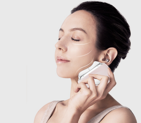 Facial and neck massage scraping board EMS micro current vibration lifting and tightening color light beauty device - V.I.P Digital Presence