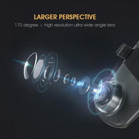 ANLUD Car Camera DVR Dual Lens Dash Cam Rear View Mirror Auto Video Recorder GPS Detector - V.I.P Digital Presence