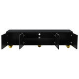 U-Can modern TV stand is suitable for TVs under 75 inches and comes with a storage cabinet top marble pattern and circular stand - V.I.P Digital Presence