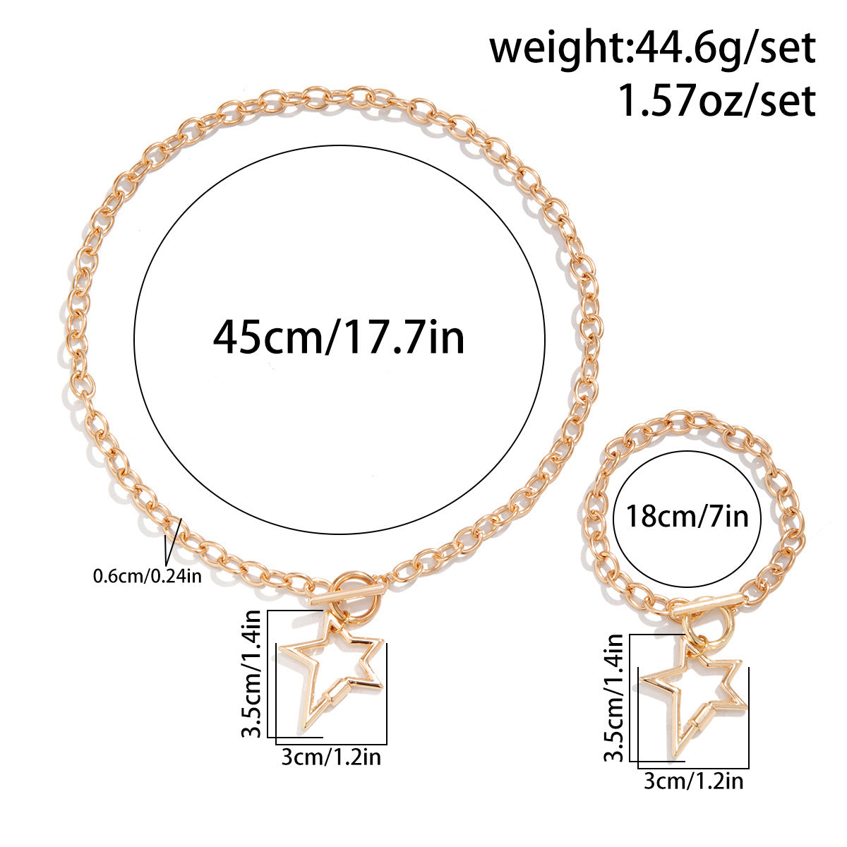 Cold and minimalist necklaces, versatile star shaped necklaces, sweet and cool French style heart-shaped necklace set, accessories - V.I.P Digital Presence