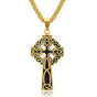 Spiral Cross Pearl Chain Necklace Titanium Steel Retro Pendant - V.I.P Digital Presence