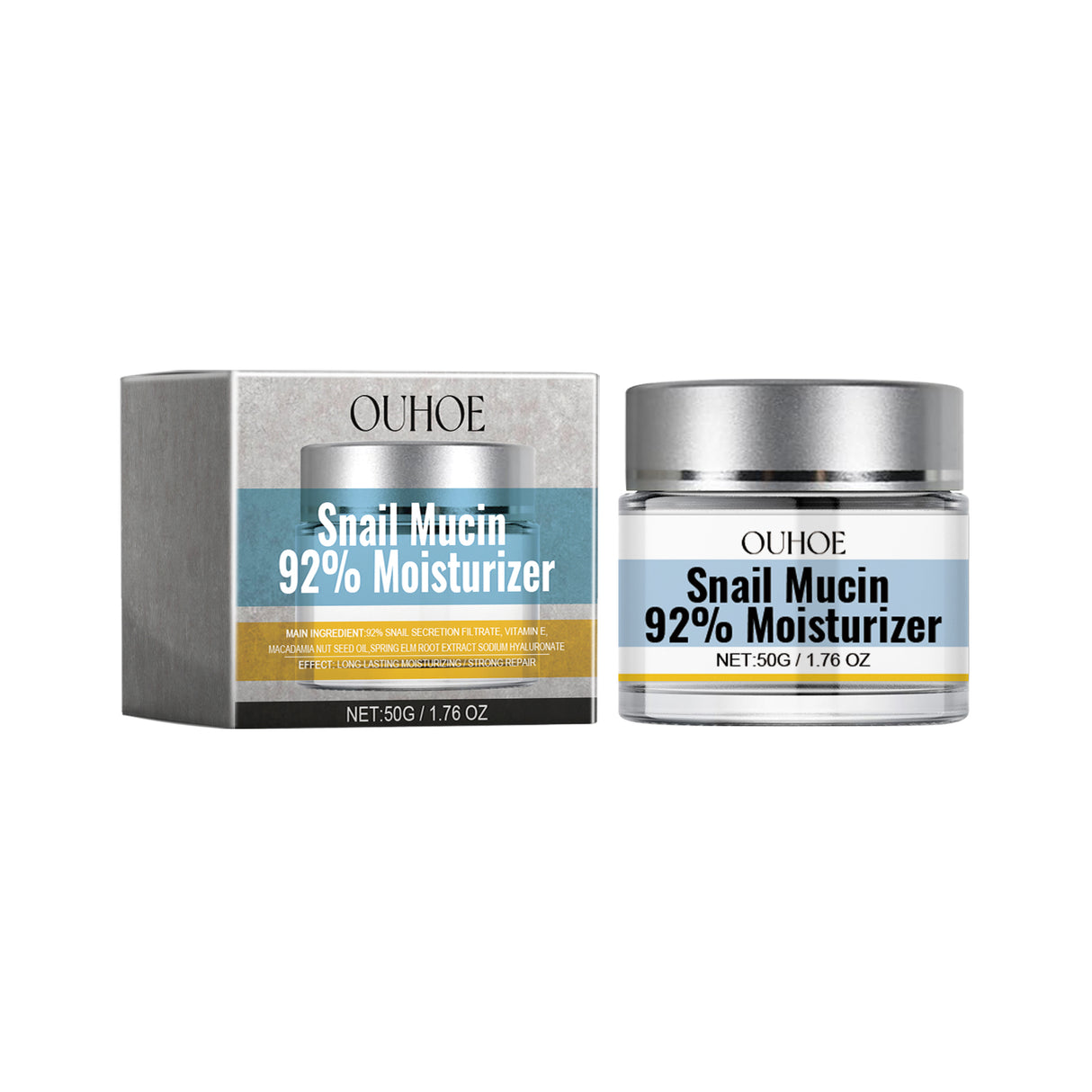 Snail Mucin 92% Moisturizer, Moisturizing And Smoothing Facial Wrinkles Firming And Elastic Skin Care Cream - V.I.P Digital Presence