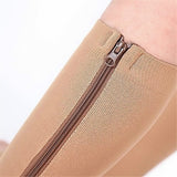 1 Pair Unisex Compression Socks Zipper Leg Support Knee Socks Women Men Open Toe Thin Anti-Fatigue Stretchy Socks Drop shipping - V.I.P Digital Presence