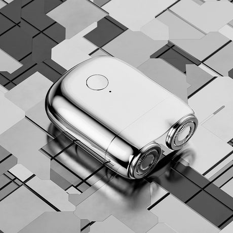 Mini electric shaver with magnetic suction dual blade heads 2-speed USB charging mini portable men's electric shaver - V.I.P Digital Presence