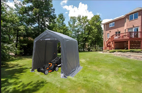 7x8 ft Outdoor Portable Gazebo Storage Shelter Shed with 2 Roll up Zipper Doors & Vents Carport - V.I.P Digital Presence
