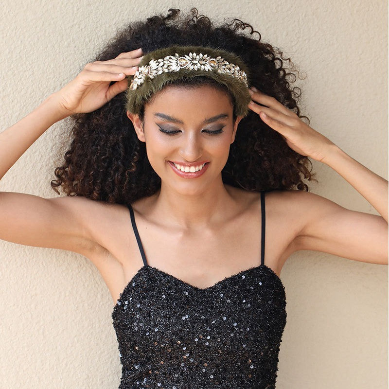 Versatile glass diamond full diamond mink velvet hair accessory - V.I.P Digital Presence