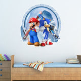Sonic Mario cartoon stickers self-adhesive wholesale creative decoration graffiti wall stickers posters for children's rooms - V.I.P Digital Presence