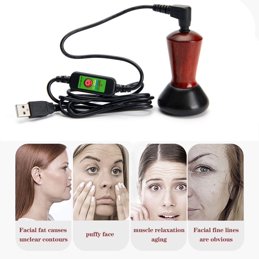 Hot Compress Bian Stone Facial Gua Sha V Face Massager Guasha Stone Wrinkle Remover Face Stone Massager - V.I.P Digital Presence