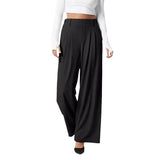 Hanging high waist wide leg versatile casual loose pants - V.I.P Digital Presence