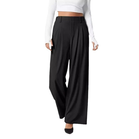 Hanging high waist wide leg versatile casual loose pants - V.I.P Digital Presence