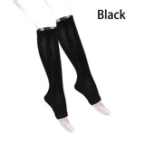 1 Pair Unisex Compression Socks Zipper Leg Support Knee Socks Women Men Open Toe Thin Anti-Fatigue Stretchy Socks Drop shipping - V.I.P Digital Presence