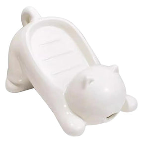 Cat soap box bathroom products bathroom accessories soap dish soap box cute pet cat drainage basket anti slip - V.I.P Digital Presence