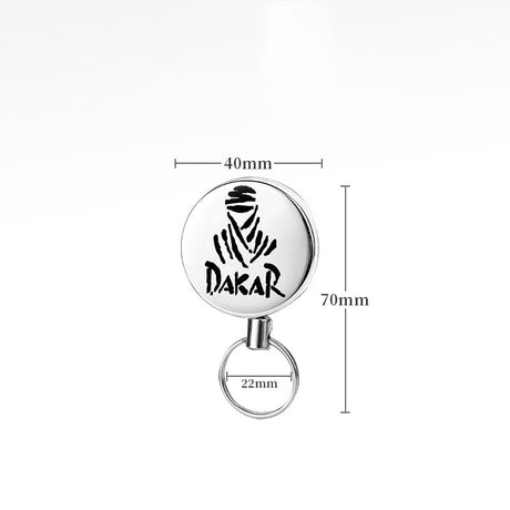 Outdoor equipment high elasticity telescopic steel wire rope keychain anti loss and anti-theft telescopic keychain - V.I.P Digital Presence